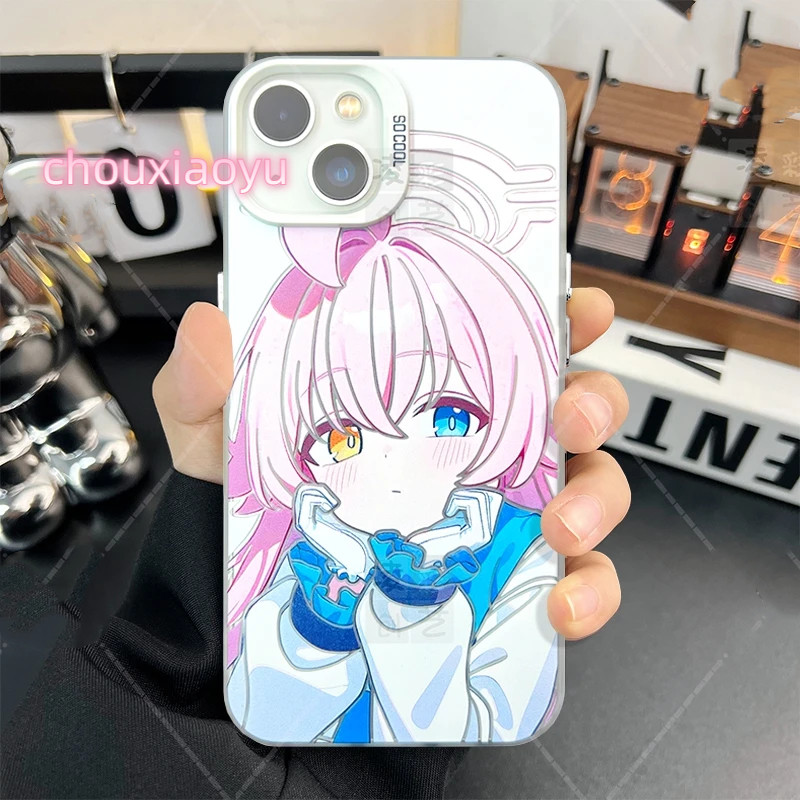 Anime Bird Tour Hoshino Frosted สีสันเงินเหมาะสําหรับ iPhone 16 15 14 13 12 11 xs 7P/8P เคสโทรศัพท์ High-End เฉพาะ