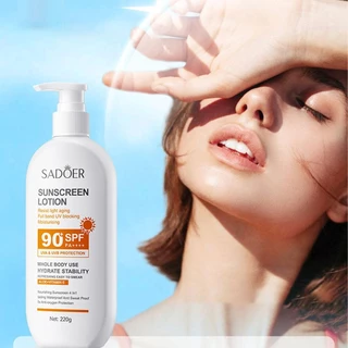 POPO【1แถม1】SADOERครีมกันแดด ครีมกันแดด สดชื่น หน้ากระจ่างใส ควบคุมความมันบำรุงผิวSPF90+PA++++ไม่เหนียวเหนอะหนะทั่วผิวกาย