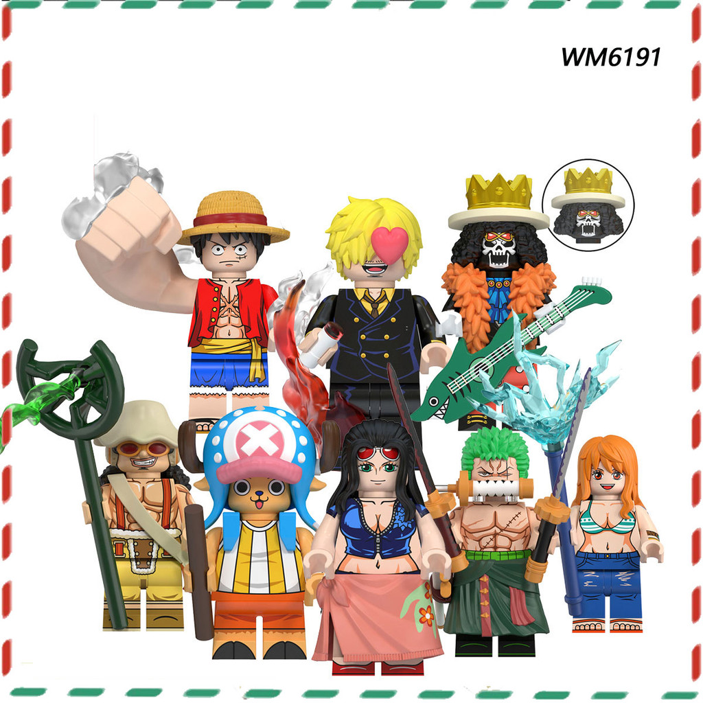 ของขวัญสําหรับเด็ก Anime Series One Piece ประกอบ minifigures ของเล่นบล็อกตัวต่อเพื่อการศึกษา