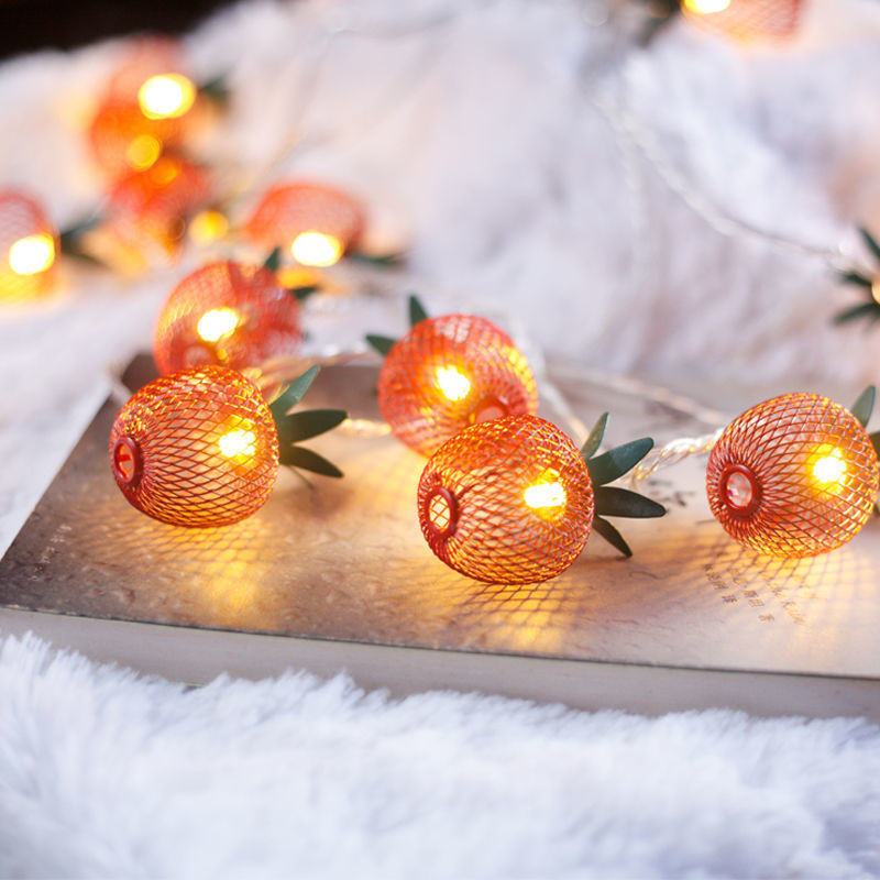 LED灯串灯苹果灯串星星灯圣诞房间卧室窗帘装饰灯小彩灯闪灯LED string lights, apple string lights, star string lights, Christmas l