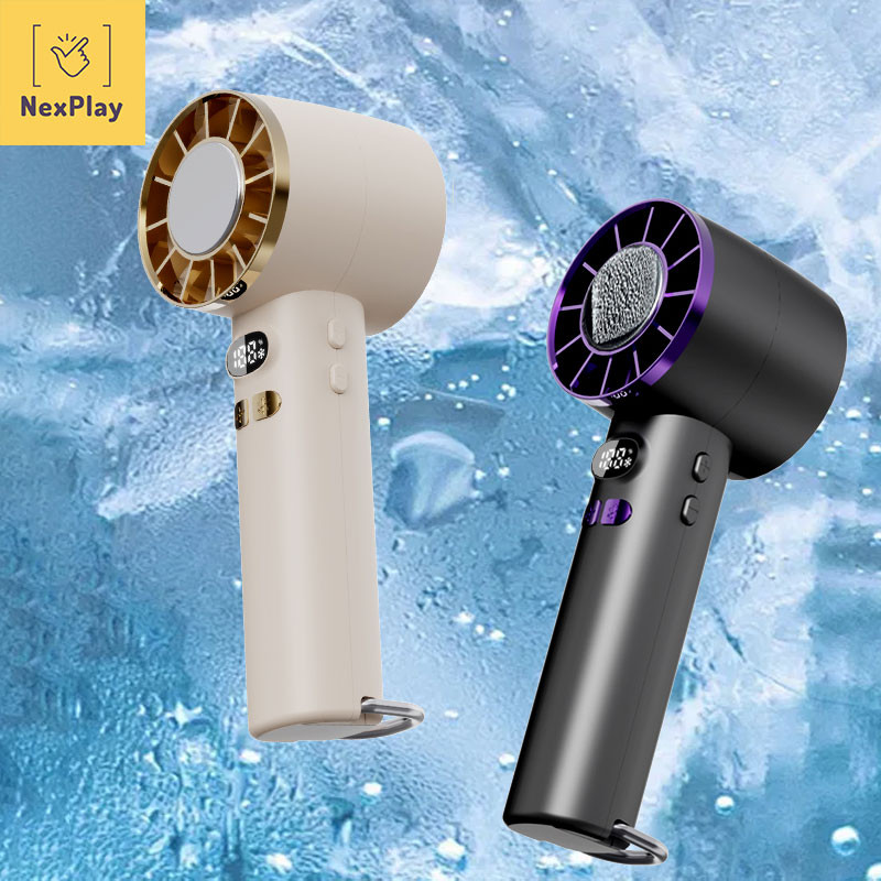 Nex Play 
พัดลมไอเย็นพกพา Ice pack Wuji Handheld fan พัดลมมือถือ รุ่น JY-01 ขนาดเล็ก แบบพกพา ปรับระดับได้100ระดับ พกพาสะ
