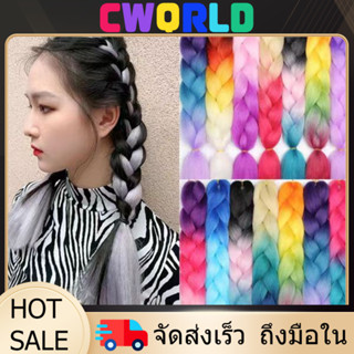 CEN แฮร์พีชไหมถักผม สีทูโทน 20 เฉดสี ไหมถักเปีย ไหมไฟเบอร์ ไ…