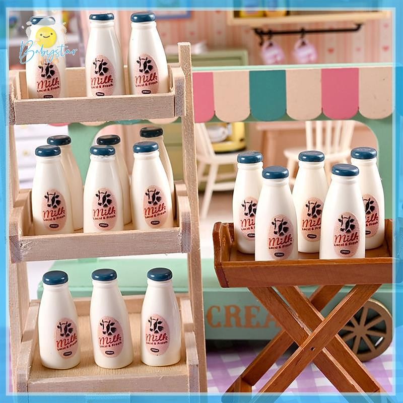 [Inthehot-t] 5/10PCS อาหารขนาดเล็กรุ่นของเล่นขวดนมเครื่องดื่มตุ๊กตาอุปกรณ์เสริมของเล่นเด็กตุ๊กตาครัวเครื่องประดับการถ่ายภาพ Props [ใหม่]