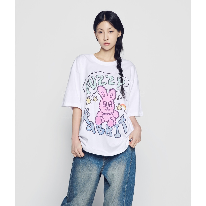 2025 ใหม่ Acme de Ia vie AdIv POPSTAR RABBIT SHORT SLEEVE T-SHIRT