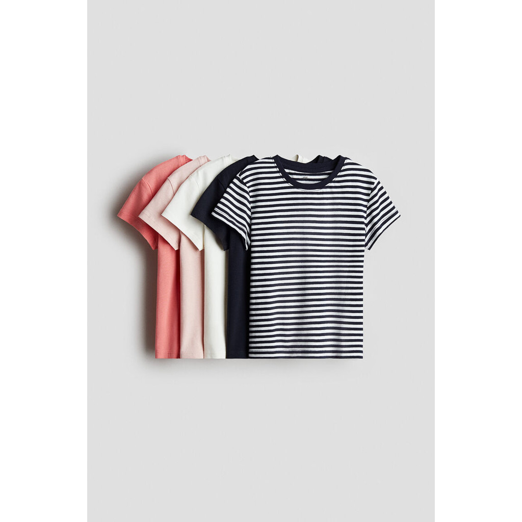 H&M(เอชแอนด์เอ็ม) เสื้อยืดผ้าคอตตอนแพ็ค 5 ชิ้น เด็กผู้หญิง 022628_19