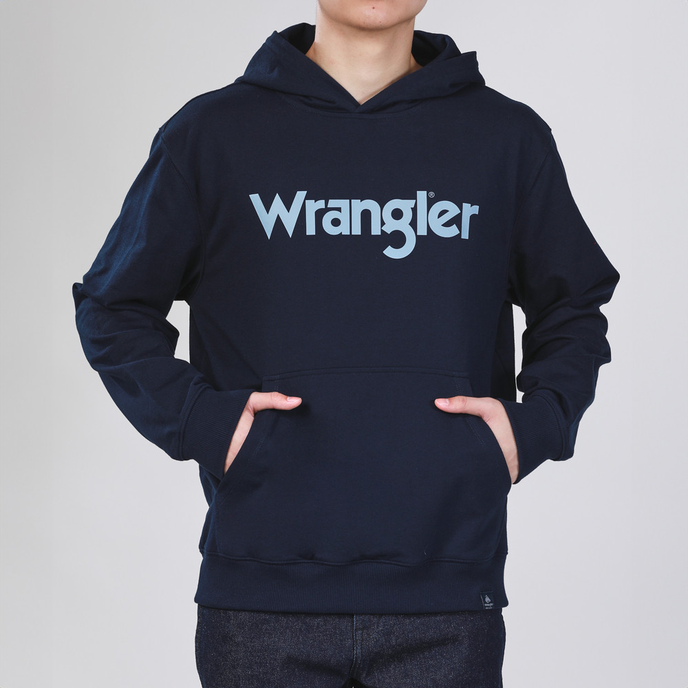 WRANGLER เสื้อฮู้ดดี้ผู้ชาย รุ่น WR F324MHODF40 สีกรมท่า