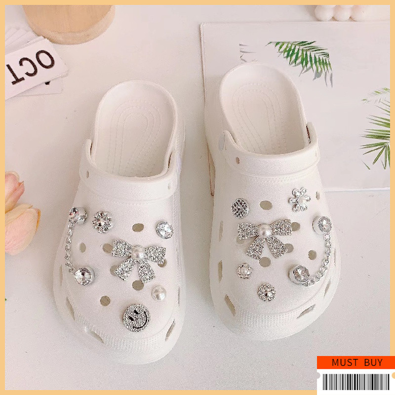 Jibbitz Crocs จี้ตกแต่งรองเท้า ชุดตัวต่อลายรองเท้า กันน้ำ | อุปกรณ์ตกแต่ง Clogs & Sandal สไตล์สากล