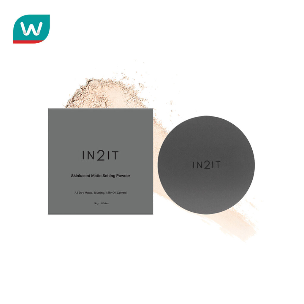 In2It อินทูอิท สกินลูเซนต์ แมตต์ เซ็ตติ้ง พาวเดอร์ 10ก. 01 เนเจอรัล เบจ