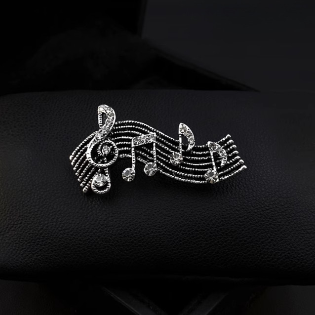 หมายเหตุเข็มกลัดประณีต High-End เพลง Pin Unisex ชุดอุปกรณ์เสริม All-Match ตกแต่ง High-End Badge เข็มกลัด