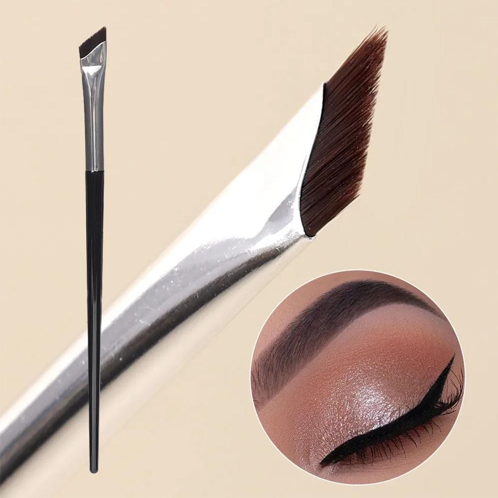 Sickle Eyeliner Brush Flat Angled Blade Eyeliner Brush Ultra-Thin Sickle Precision Eyebrow
