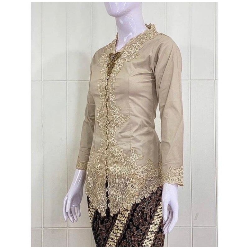 ปัก Encim Kebaya / Modern Encim Kebaya / แขนยาว Kartini Encim Kebaya