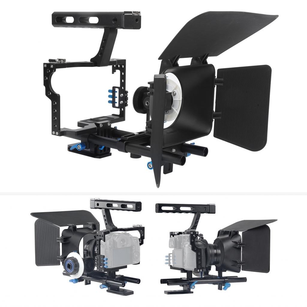 CAMENA CAGE DSLR ปรับได้กล่องสำหรับผู้ใช้ A7S A7 A7R A7RII A7SII GH4