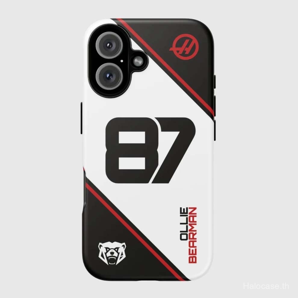 เคสโทรศัพท์ที่เข้ากันได้กับ iPhone Ollie Bearman 2025 F1 เคสโทรศัพท์ที่เข้ากันได้กับ iPhone 16 Pro M
