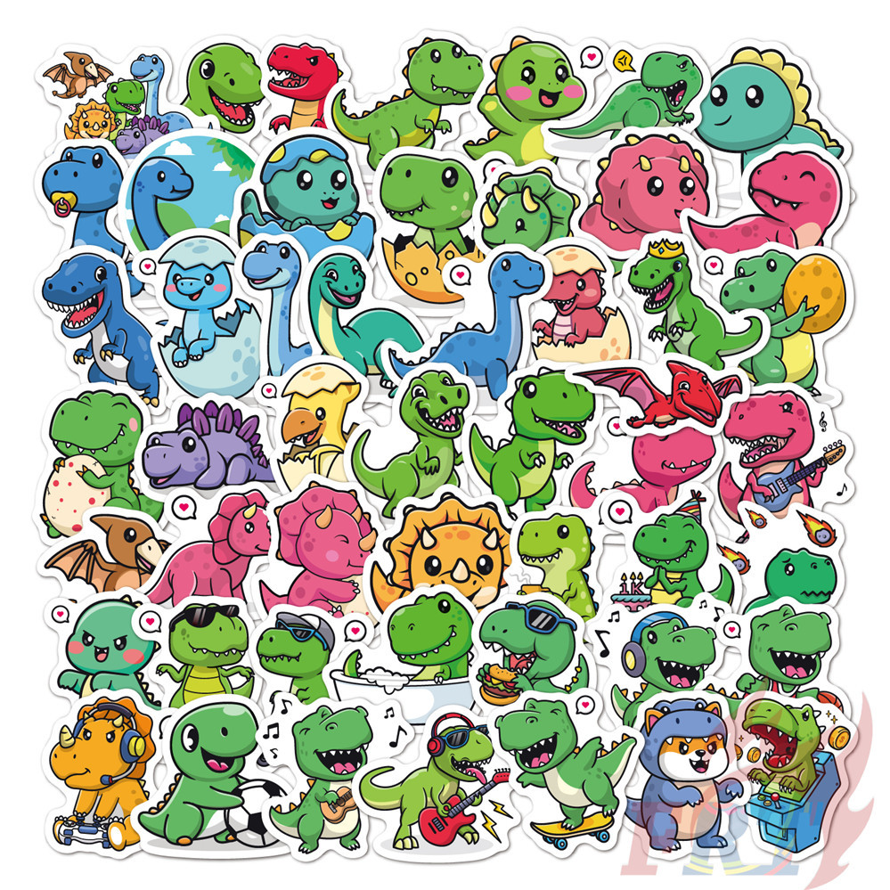❉ Q Baby Dinosaur Series 01 สติ๊กเกอร์ขนาดเล็ก ❉ 50 ชิ้น/เซ็ตแฟชั่น DIY สติ๊กเกอร์กันน้ํา Doodle สติ๊กเกอร์