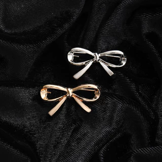 Anti-glare Bow Tie เข็มกลัด Hypoallergenic อุปกรณ์เสริมผู้หญิง Fixed Collar Pin หรูหรา Niche Design Workplace ชุดจัดเลี้ยงตกแต่ง