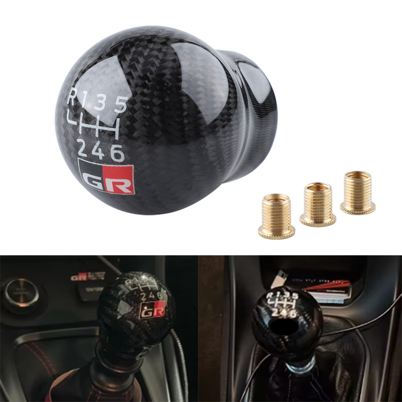 ใหม่ 6 ความเร็ว Racing คาร์บอนไฟเบอร์เกียร์ Shift Knob สําหรับ Toyota GT86 GR 86