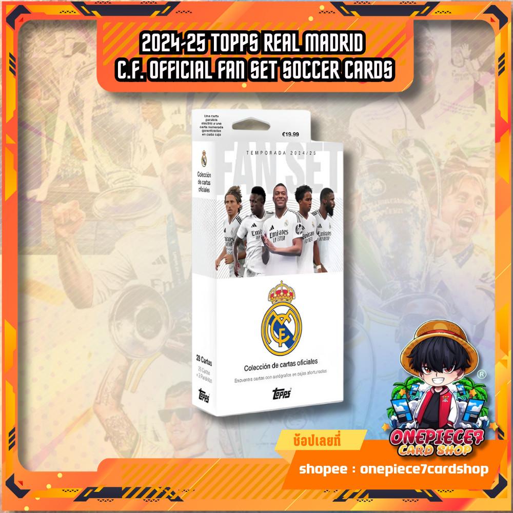 2024-25 TOPPS Real Madrid C.F. Official Fan Set Soccer Cards