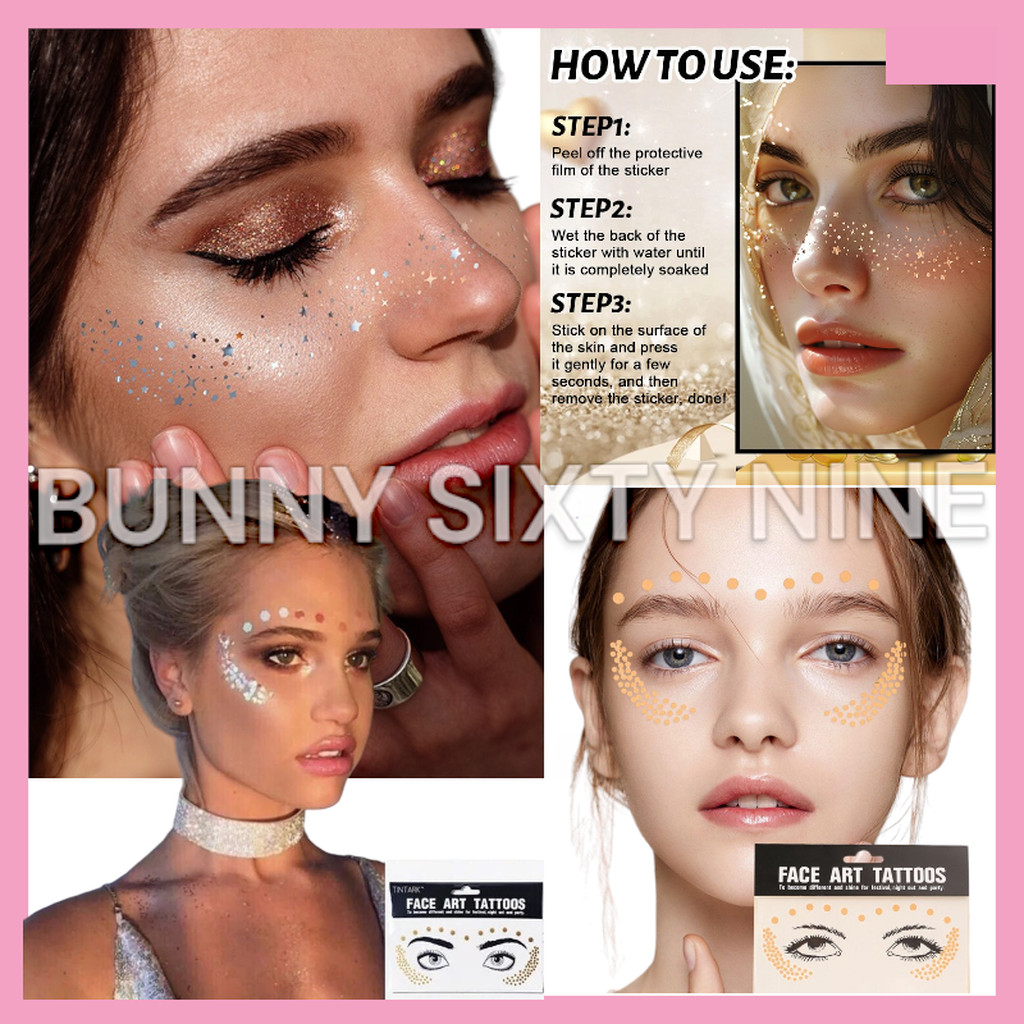 ส่งด่วนในไทย แทททู ตกแต่งใบหน้า สายปาร์ตี้ Music Festival Party / EDM