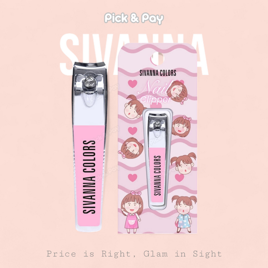 Sivanna Pink Nail Clipper Pink Tweezer กรรไกรตัดเล็บ แหนบถอนขนคุด (HF20)