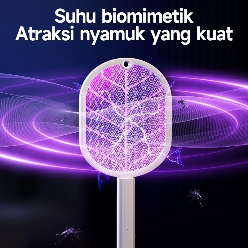 ไม้ช็อตยุงไฟฟ้า 3500V ไม้ช็อตยุง ไฟฟ้า ไม้ช๊อตยุงแบบ 2 โหมด ได้ทั้งตี และ ตั้งไว้ดักยุง ที่ดักยุง - 4