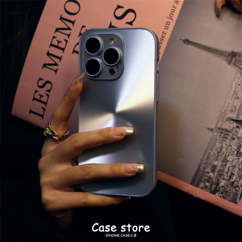 Iphone 11 12 13 14 15 16 Pro Max Frosted Glass Cover res คุณภาพสูงฝาครอบป้องกัน (AG Frosted)