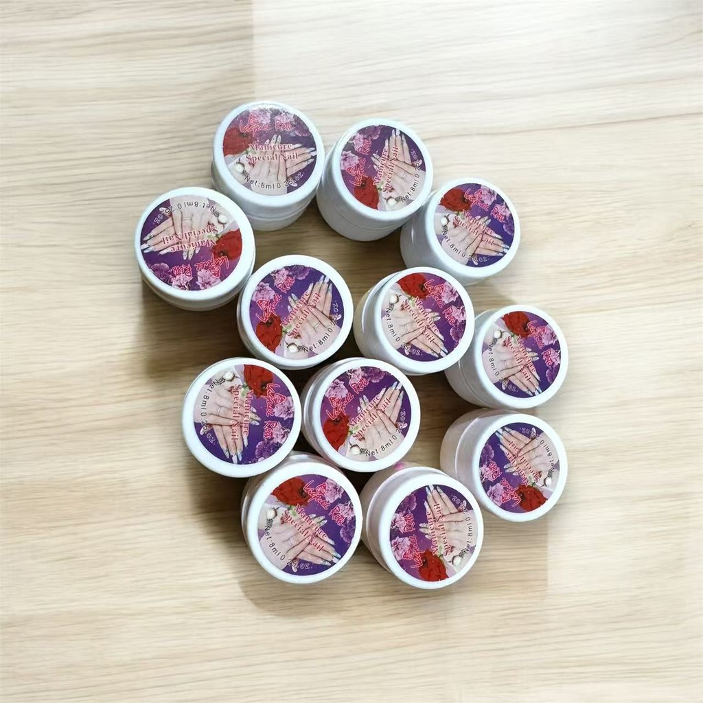 12สี 8ml สีเจลตลับ สีเจล เพ้นเล็บ สีพื้นเพ้นท์เล็บ gel color UV
