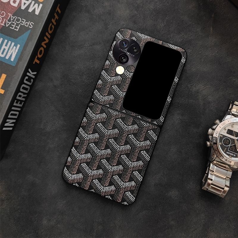 สําหรับ OPPO Find N3 Flip Luxury Simple สไตล์เคสโทรศัพท์สําหรับ OPPO Find N2Flip Premium สไตล์วินเทจออกแบบพับกลับกันกระแทกฝาครอบโทรศัพท์