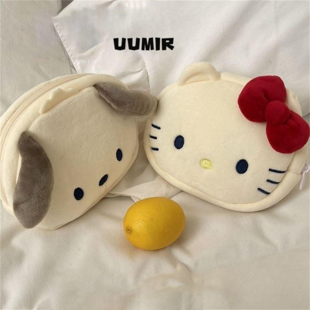 Uumir กระเป๋าสตางค์, กระเป๋าใส่เหรียญตุ๊กตาการ์ตูน, แฟชั่นสัตว์น่ารัก Sanrio Hello Kitty Mini กระเป๋าถือผู้หญิงเด็กผู้หญิง