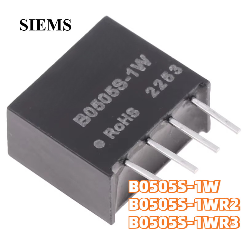 โมดูลไฟฟ้าแยกเดิม DCDC 5V ถึง 5V โมดูลแหล่งจ่ายไฟ 4 ขา B0505S-1W B0505S-1WR2 B0505S-1WR3 Converter