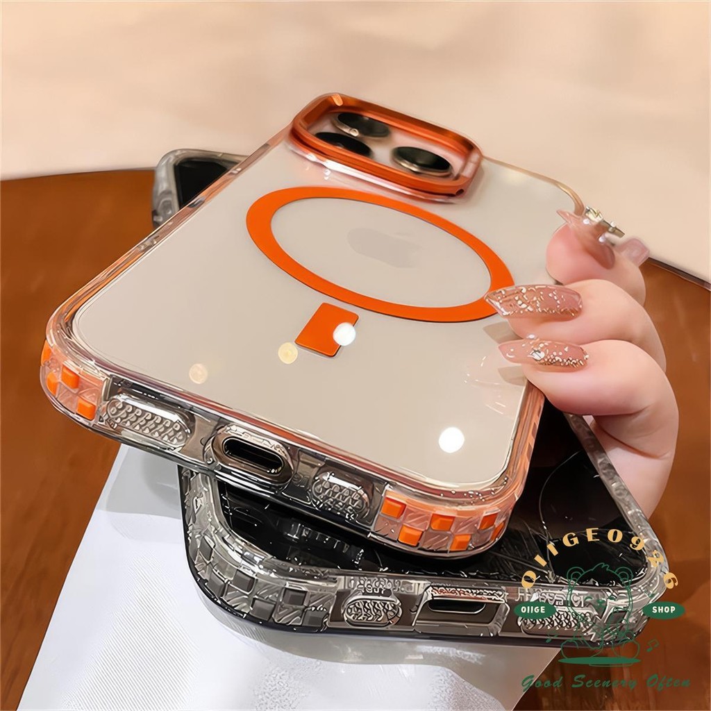 ใหม่ป้องกันการล่มสลายแม่เหล็กเคสโทรศัพท์ iphone16 Pro Max 15 14 13 12 11 ปลอกสําหรับเคส iPhone ซิลิโคนนุ่ม TPU กันกระแทก - รูปที่ 7