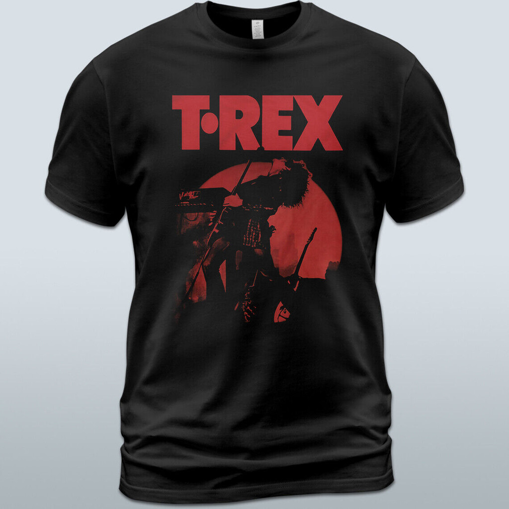 เสื้อยืดผ้าฝ้ายเสื้อยืด อัลบั้ม Rex A Beard Of Stars! อัลบั้มที Marc Bolan Dino Dines