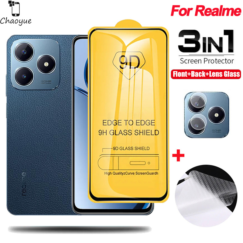 ฟิล์มกระจก สำหรับ แบบเต็มจอ 9D รุ่นใหม่ Realme C71 C63 C61 C65 C67 C51 C53 C55 C33 C30 C30s C31 C35 C25 C25s C25y C21 C21y C20 C17 C15 C12 C11 Note 70 70T 60 50 4G 5G 2025