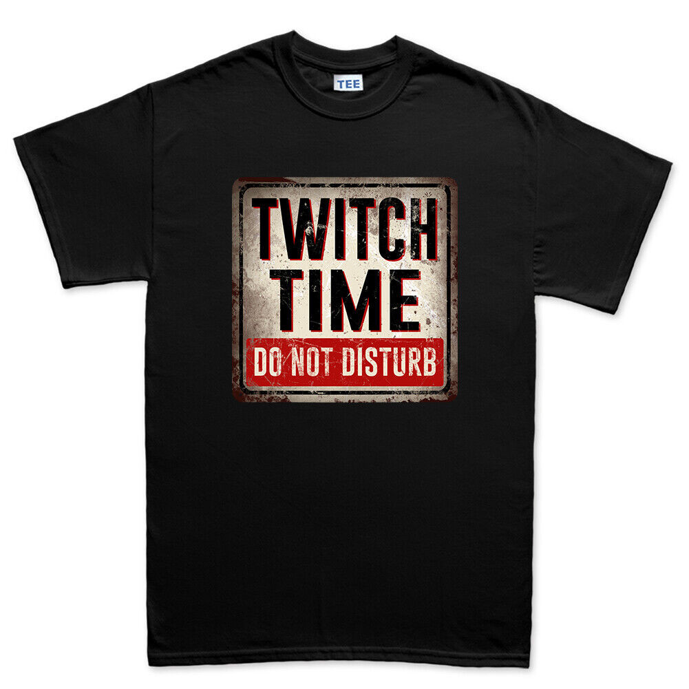 Twitch Time Do Not Disturb Stream Game Sign Mens T Shirt Tee Top T-Shirt