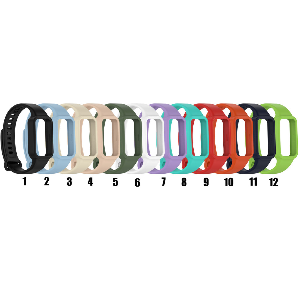 สําหรับ Redmi Band 3 สายรัดซิลิโคนสําหรับ Xiaomi Band 9 Active 12Colors สายรัดข้อมือและเคสป้องกัน