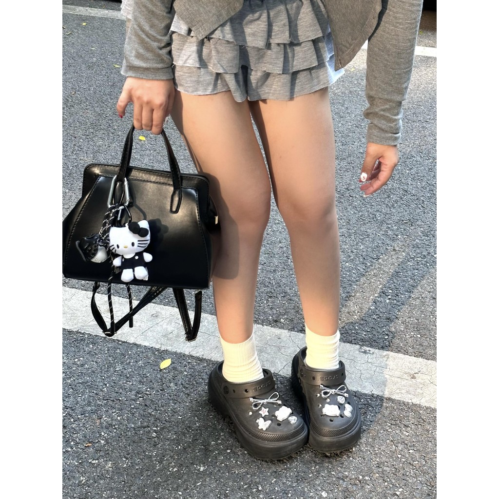 10 ชิ้น Y2K kitty เงิน crocs รองเท้าอุปกรณ์เสริม crocs charm jibbitz สติกเกอร์ crocs น่ารัก