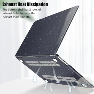 เคสโน๊ตบุ๊คกลิตเตอร์ for Macbook Air 13.3 M1 A2179 A2337 Pro 13 14 15 16 A2251 A2338 13.6 M2 M3 M4 M5 ฟิล์มกันกระแทก