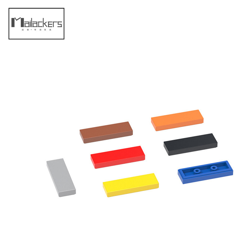 63864 อิฐ 50 ชิ้นแผ่น 1x3 อิฐพื้นผิวมันวาว อนุภาคขนาดเล็ก Building Blocks MOC อุปกรณ์เสริม (ยี่ห้อ L