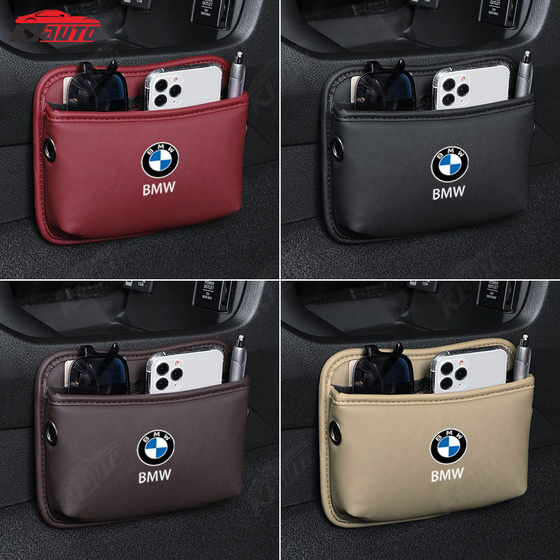 Storage Box & Leg Rest Bmw Any ตําแหน่งรถกระเป๋าหนังถังขยะอุปกรณ์เสริมสําหรับ 3 Series 5 Series X5 X3 X1 2 Series 1 Series 4 Series X4