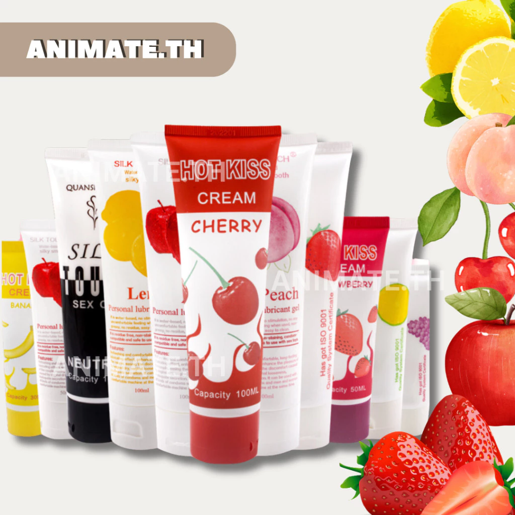 Hot kiss เจลหล่อลื่น สารหล่อลื่น น้ำยาหล่อลื่น กลิ่นผลไม้ 100ML พร้อมส่ง