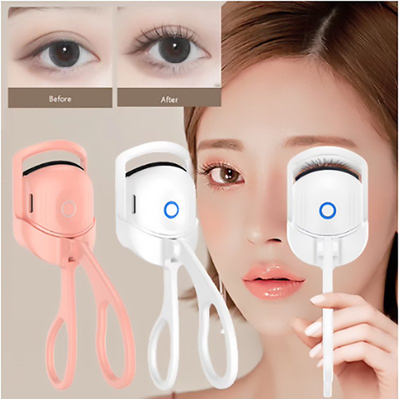 ที่ดัดขนตาอุ่น, ที่ดัดขนตาไฟฟ้าแบบชาร์จ USB พร้อมอุณหภูมิ 2 ระดับ, เครื่องทําความร้อนอย่างรวดเร็วและผลดัดผมยาวนาน