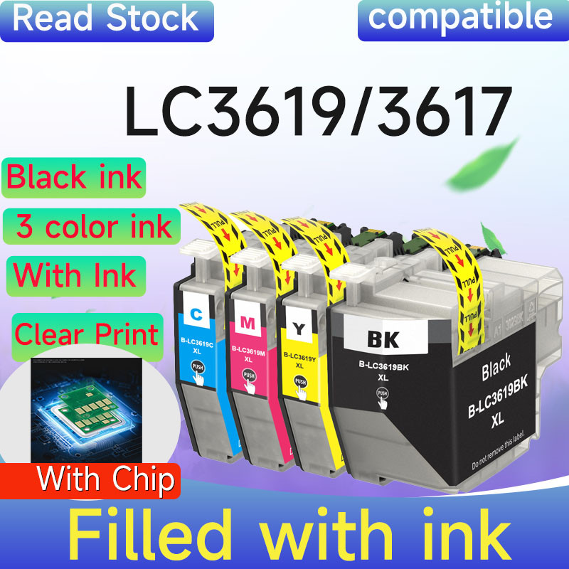ใช้งานร่วมกับ Brother LC3617/LC3619/LC-3617/LC-3619/LC3617XL/LC3619XL/LC-3617XL/LC-3619XL ตลับหมึก f