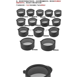 Sight Pop-up Cover Goggles ป้องกันฝุ่น Cover Monocular ด้านหน้าด้านหลังยางฝาครอบป้องกัน