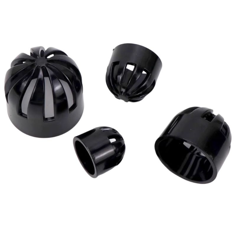 5 ชิ้นสีดํา PVC Breathable หมวก Aquarium ถัง Permeable หน้าจอกรองแยกหน้าจอ PVC ท่อระบายน้ําท่อ Pervious หมวก ราคา ถูกที่สุด ดีลบีเคเค แกลเลอรีภาพที่ 4