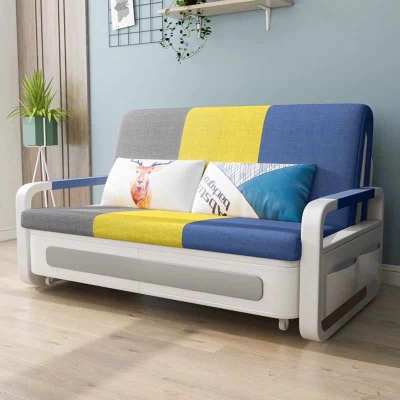 โซฟาปรับนอน โซฟาเบด โซฟาพับนอนด้วยการจัดเก็บประกอบง่าย เตียง เตียงโซฟา โซฟาปรับนอนได้ sofa bed