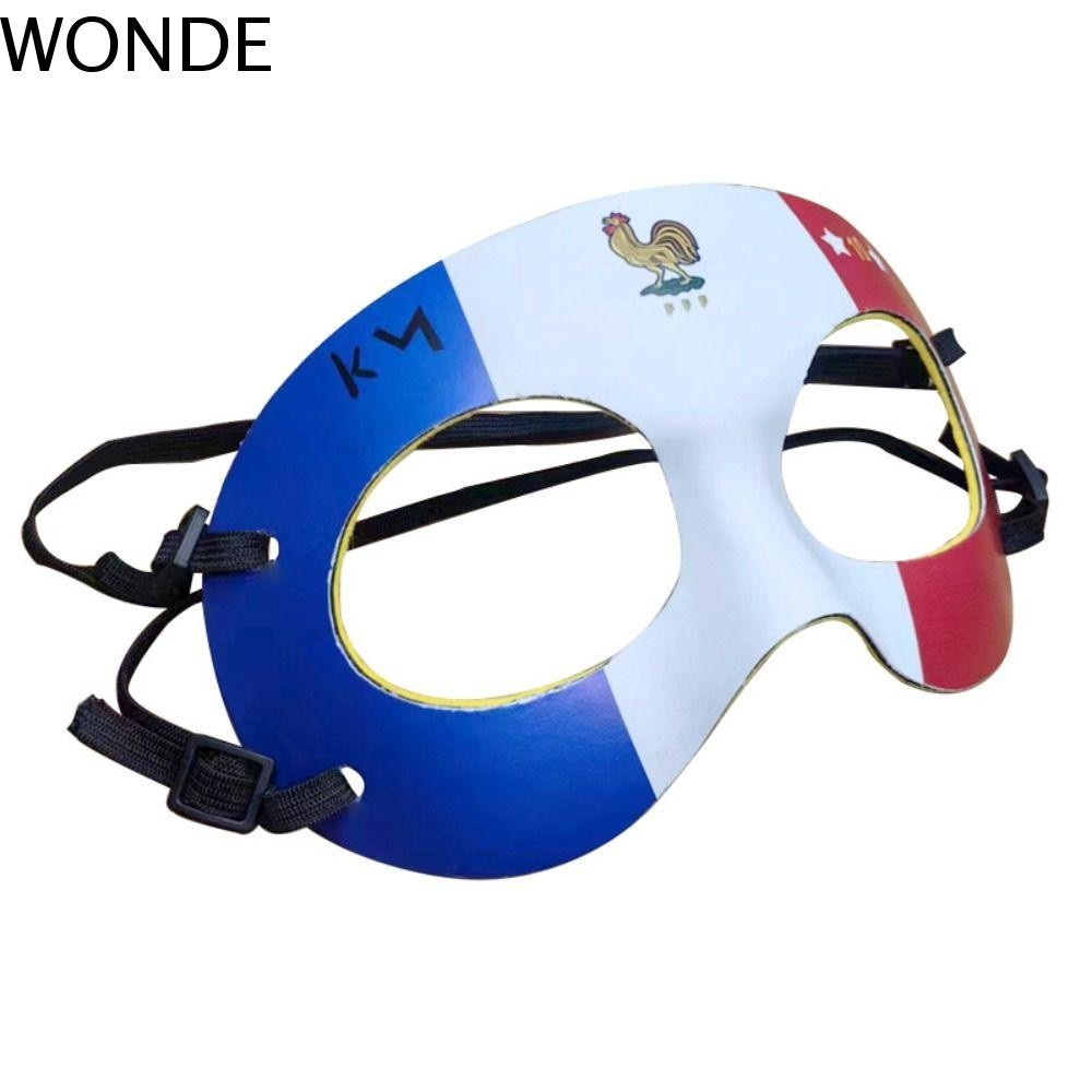 Wonde หน้ากาก Mbappe, หน้ากากไก่ป้องกันกีฬาฝรั่งเศส, หน้ากากผู้ชายคอสเพลย์ฟุตบอลดาวรุ่นเดียวกัน PSG 