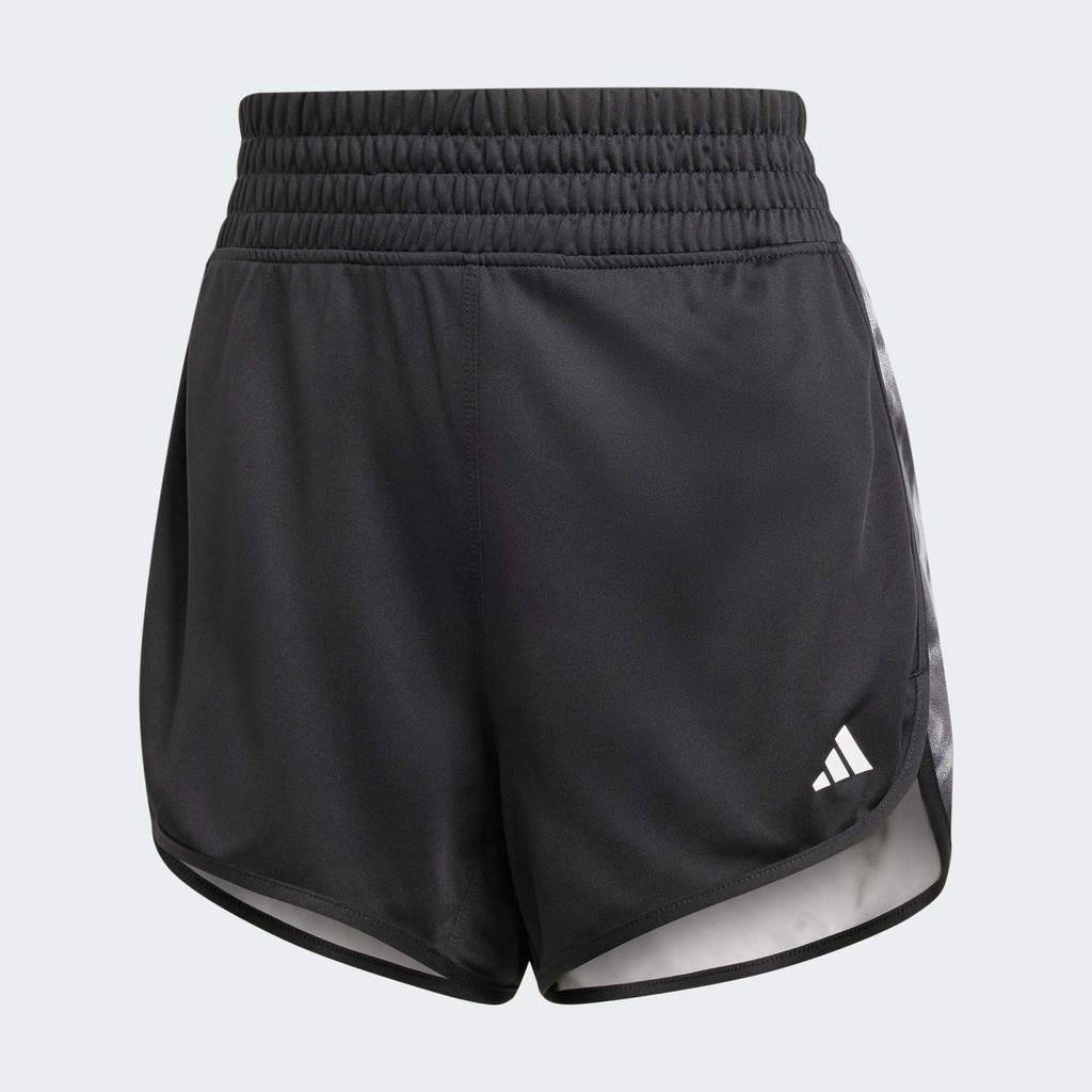 adidas เทรนนิง กางเกงมัดย้อมขาสั้นผ้าถักพิมพ์ลายดอกไม้ Pacer Training Essentials ผู้หญิง สีดำ IS6738