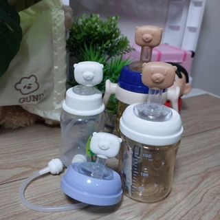 ป้องกันฝุ่นกันน้ำรั่วใช้ซ้ำได้ ซิลิโคนปิดจุกนม ฝาปิดหลอดหัดดื่ม ลายการ์ตูนน่ารักป้องกันฝุ่น พร้อมส่ง