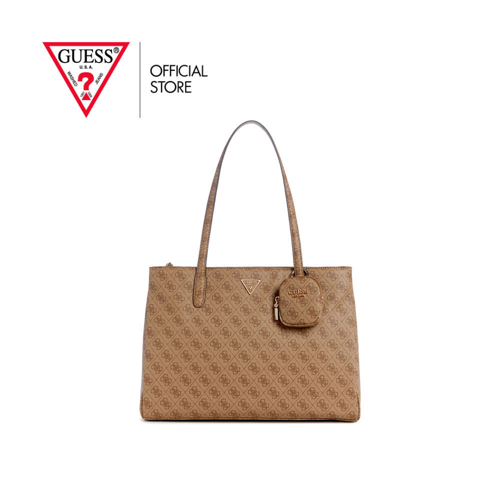 GUESS กระเป๋า รุ่น SL900623 POWER PLAY TECH TOTE สีน้ำตาล