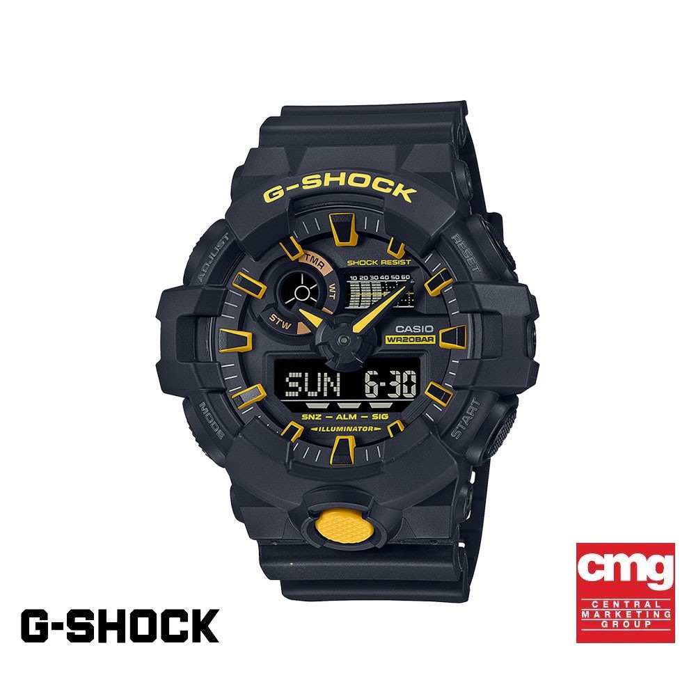 CASIO นาฬิกาข้อมือผู้ชาย G-SHOCK YOUTH รุ่น GA-700CY-1ADR วัสดุเรซิ่น สีดำ