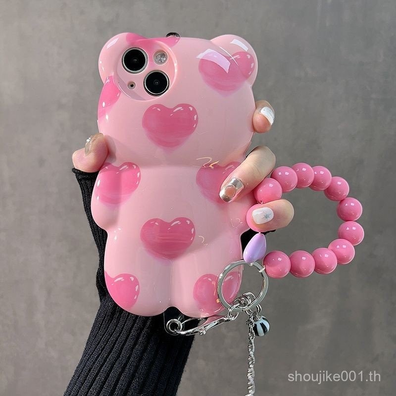แฟชั่น INS แบบเต็มหน้าจอรักเคสมือถือสำหรับ iphone11สร้อยข้อมือ zopz สำหรับผู้หญิง14PROMAX สำหรับ Apple 14/13